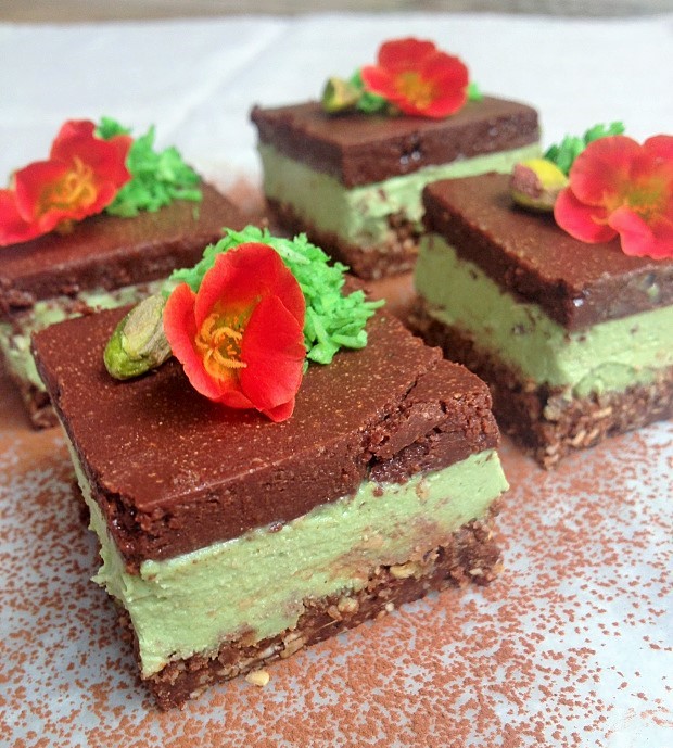 raw peppermint bar