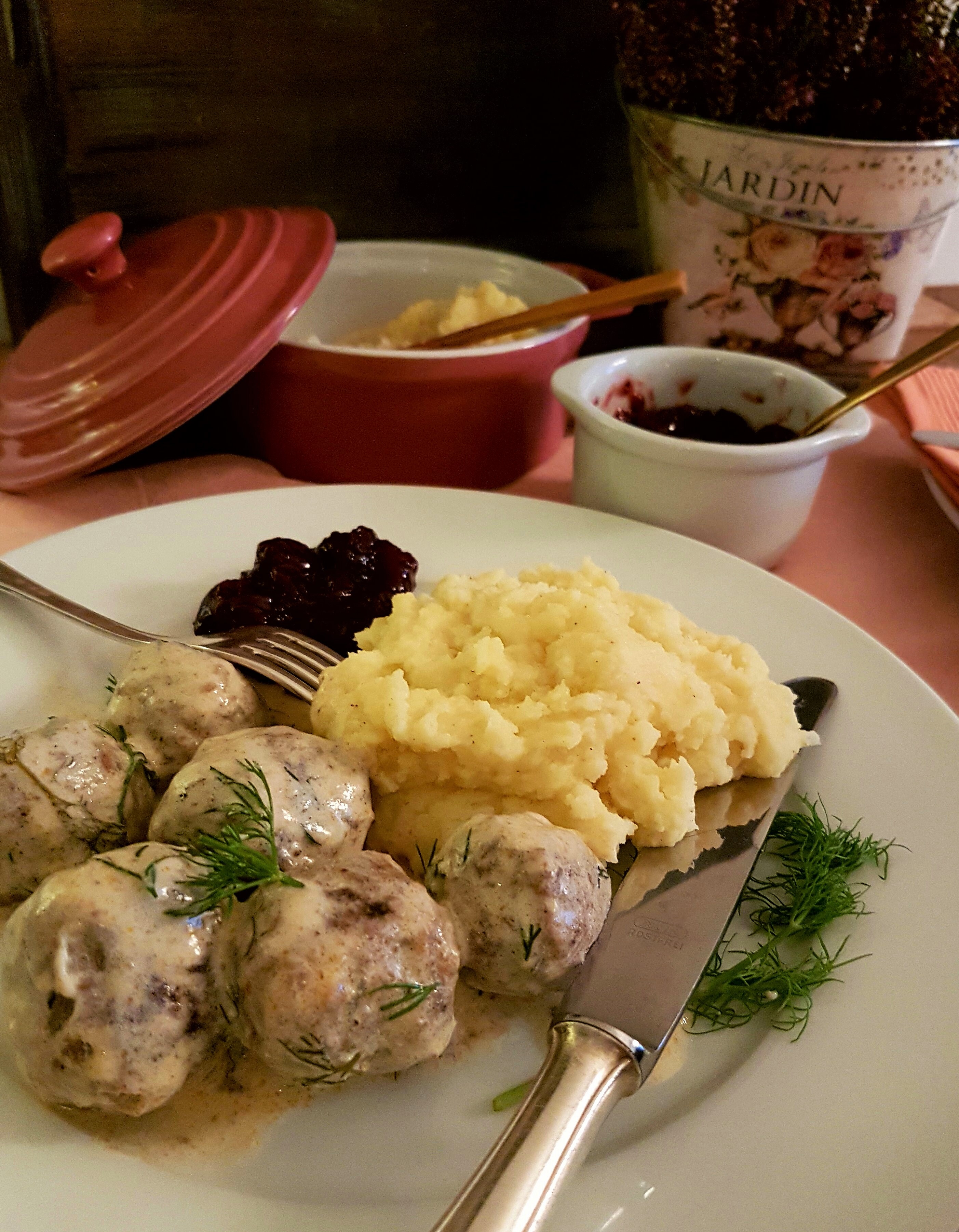 Swedish meatballs with Cranberry Tangerine sauce