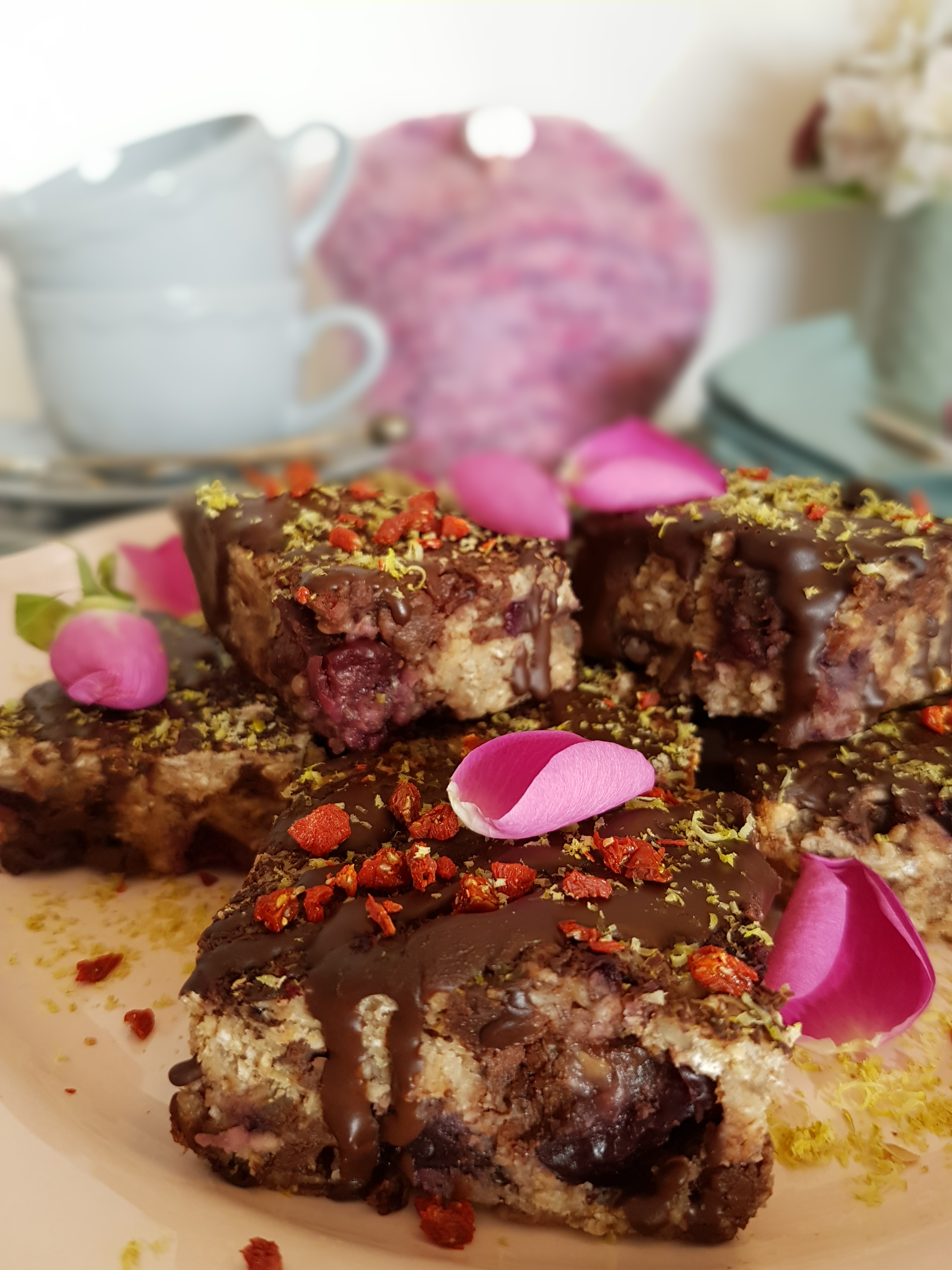 Almond Cherry Chocolate Chip Granola Bars