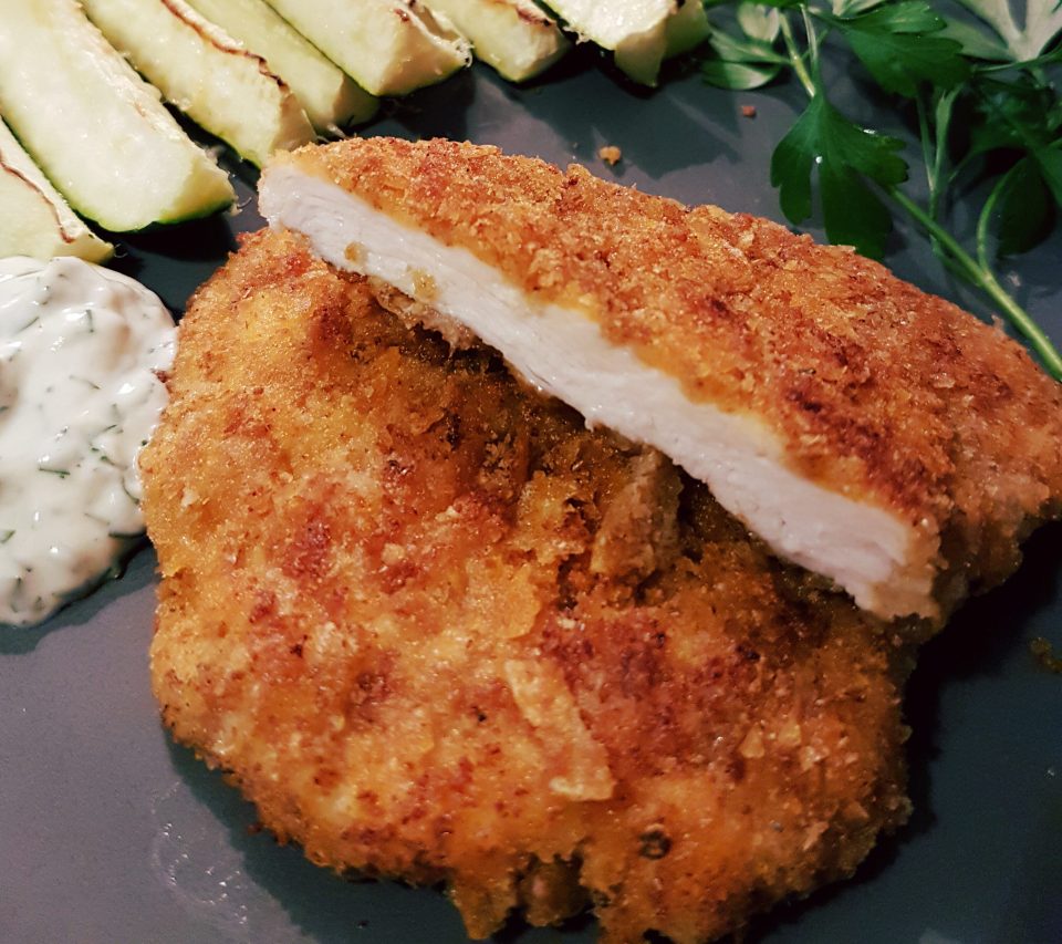 Breaded turkey