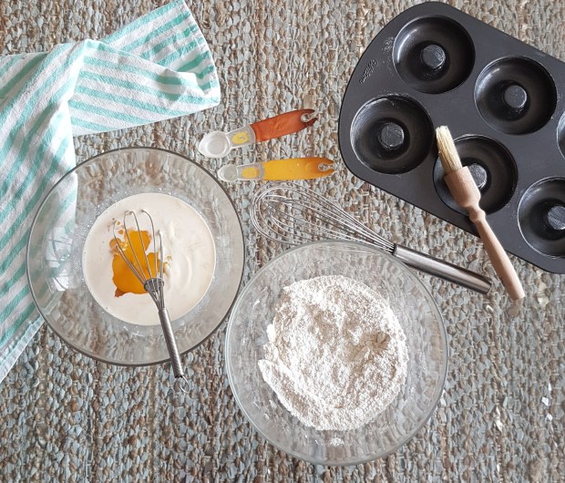 brown butter vanilla donuts with chocolate frosting