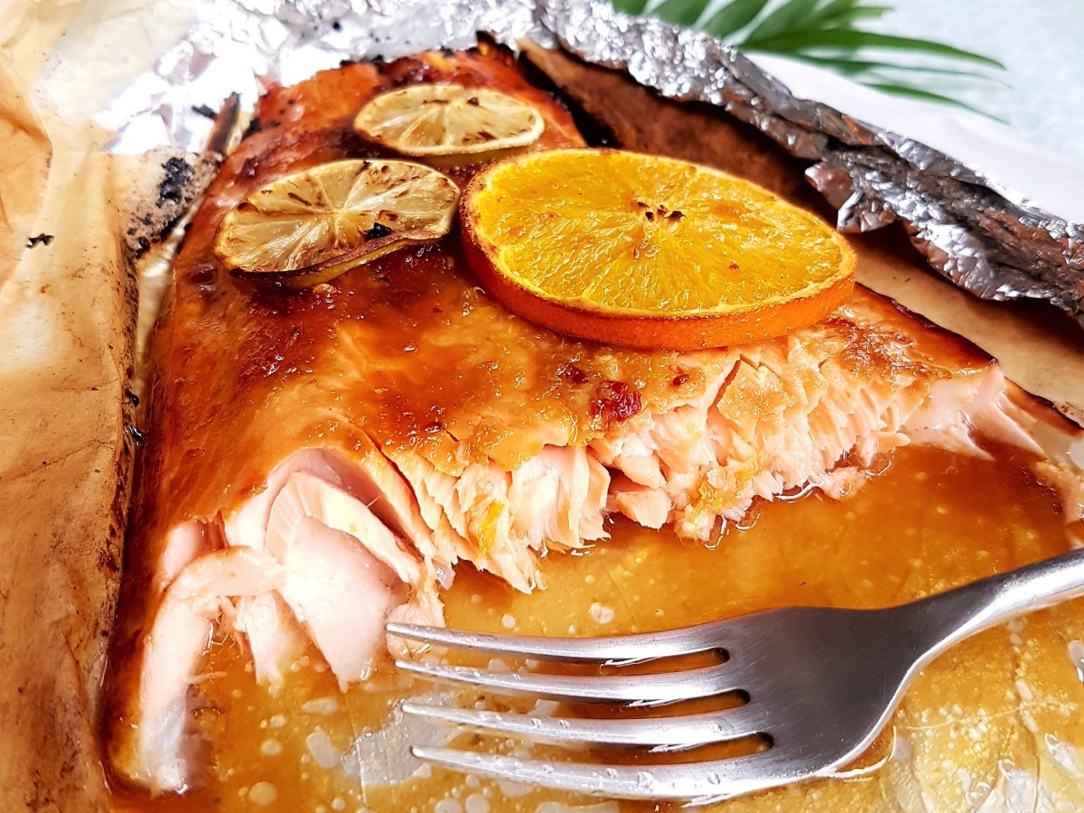 Sticky Citrus Honey Soy Baked&nbsp;Salmon