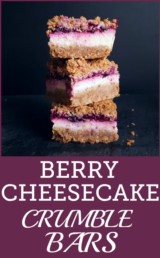 Berry Cheesecake Crumble Bars